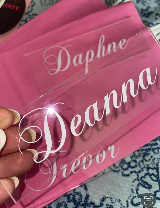 Custom Acrylic Name Plates - Made To Order